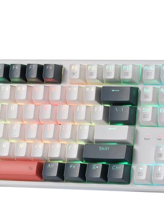 Redragon K668 RGB Gaming Keyboard, 108 Keys Wired Mechanical Keyboard w/Extra 4 Hotkeys, Sound Absorbing Foams, Upgraded Hot-swappable Socket, Mixed Color Keycaps x 2 Sets, Red Switch